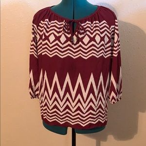 Rewind Purple patterned Blouse